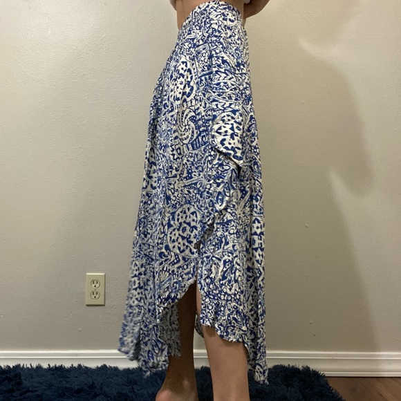 Maxi skirt skirt side slit asymmetrical - Picture 4 of 15